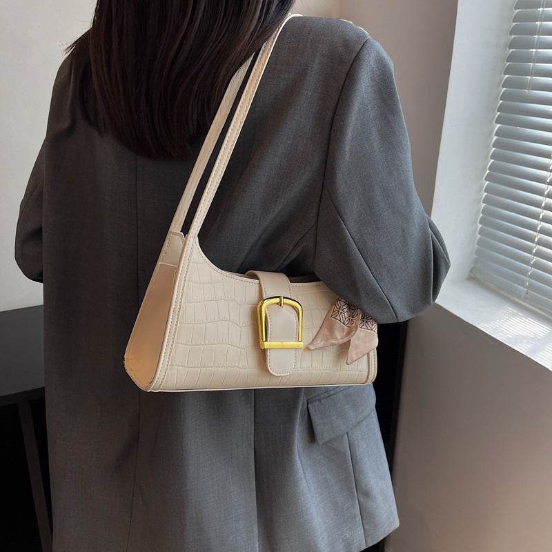 Buycenter Fashion One Shoulder Baguette Bag - Versatile PU Evening Bag - Buy Center