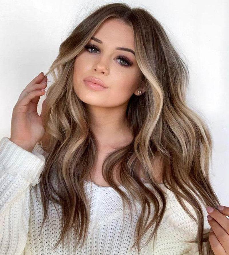 Long Curly Dyed Wig - Adjustable Fit, Natural Look, 65cm for Women - Buy Center