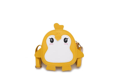 Cartoon Penguin Shoulder Bag for Kids - Soft PU, Zipper Closure Fun - Buy Center
