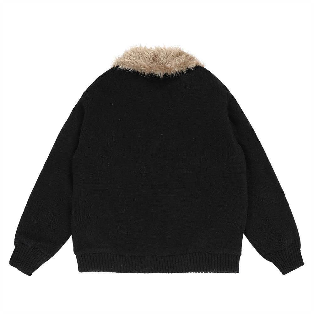 Retro Mountain Carving Warm Stand Collar Coat - Stylish & Comfortable Fit - Buy Center