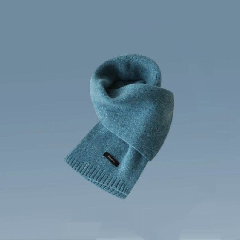 Women's Thick Warm Winter Shawl - Cozy Wool Wrap with Tassel Details - Buy Center