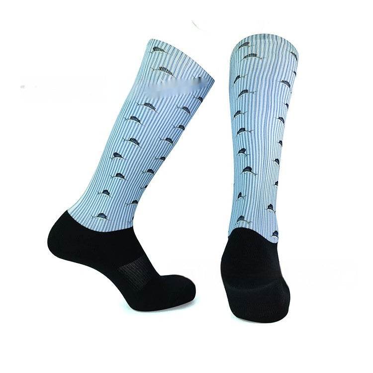 High Cotton Stylish Sublimation Transfer Socks - Breathable Comfort & Fit - Buy Center