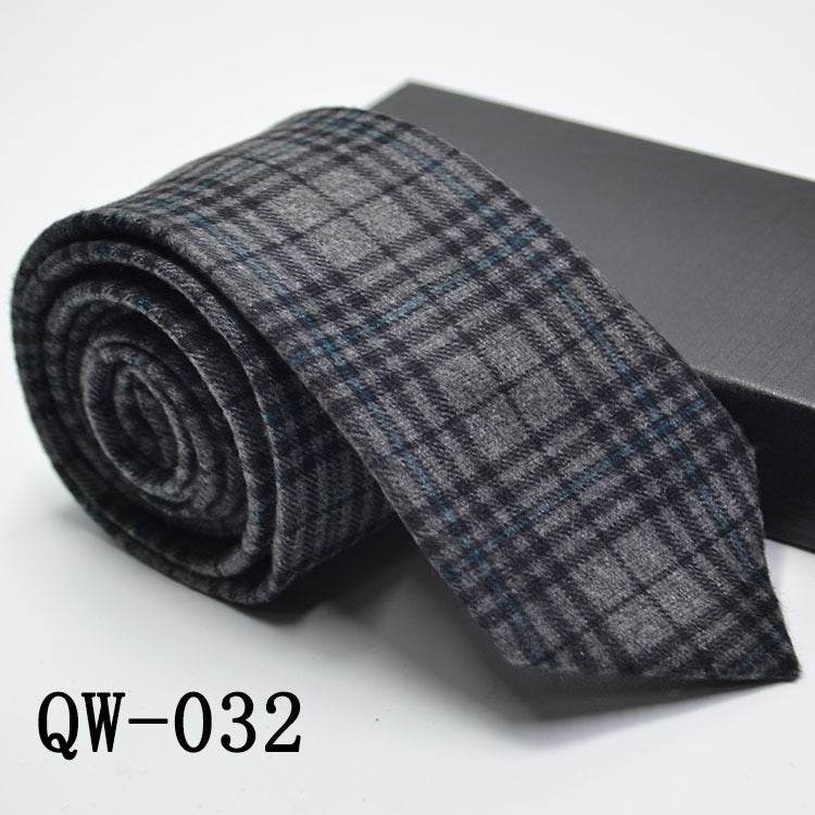 Elegant Men's Super Narrow Bow Tie - Trendy Wool-like Cotton Stripes - Buy Center
