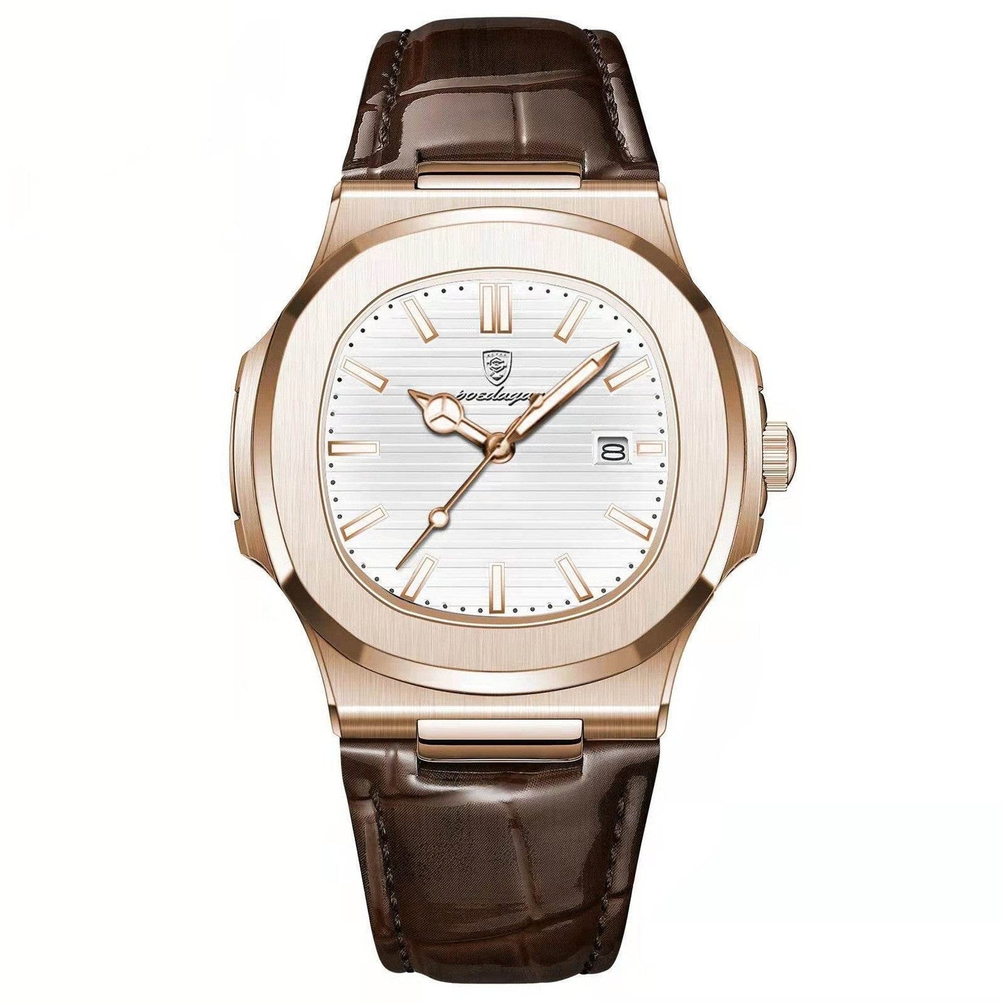 Buycenter Men's Waterproof Luminous Quartz Watch - Sleek Alloy Design - Buy Center
