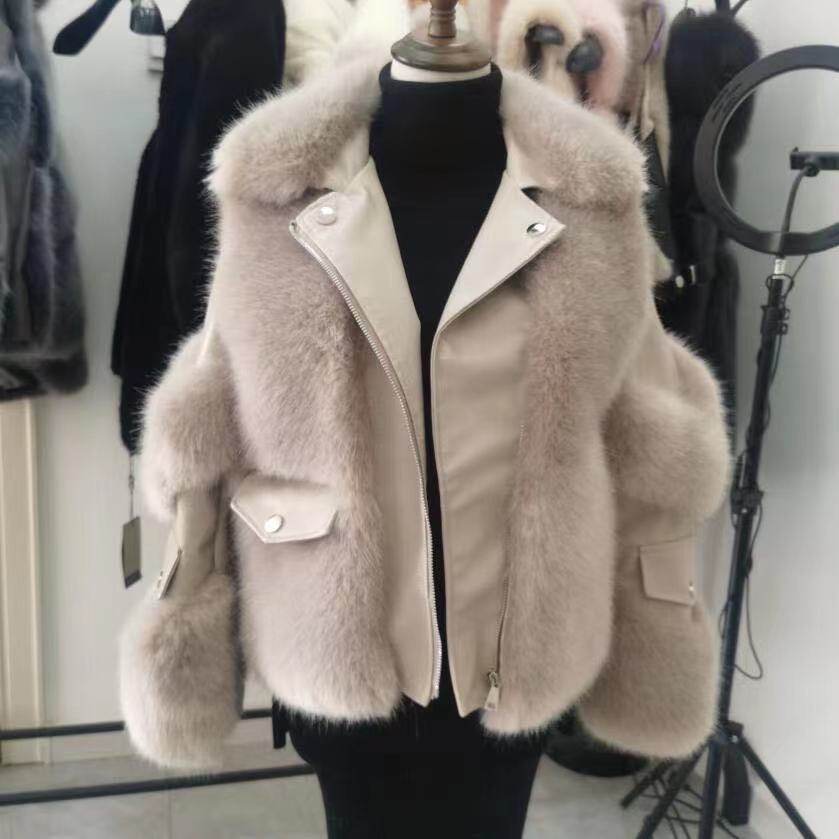 Haining Women's Fur Coat - Stylish Artificial Fur with Pockets 2025 - Buy Center