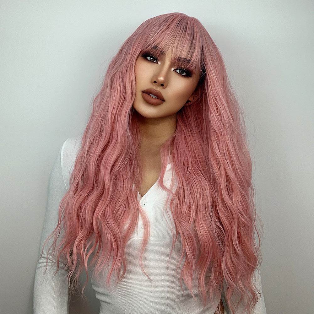 Long Curly Wine Red Wig - Perfect for Cosplay and Stylish Parties - Buy Center