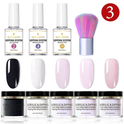 Dipping Nail Powders Set - Gradient & French Art, Long Lasting Finish - Buy Center