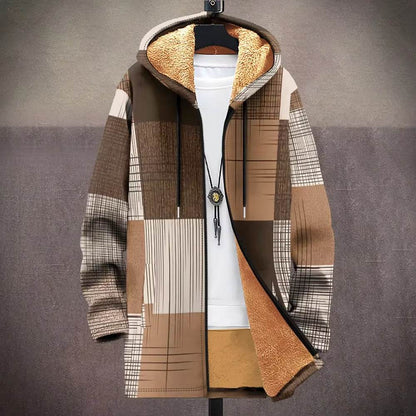 Stylish Digital Printed Men's Trench Coat - Trendy Mid-Length Cardigan - Buy Center