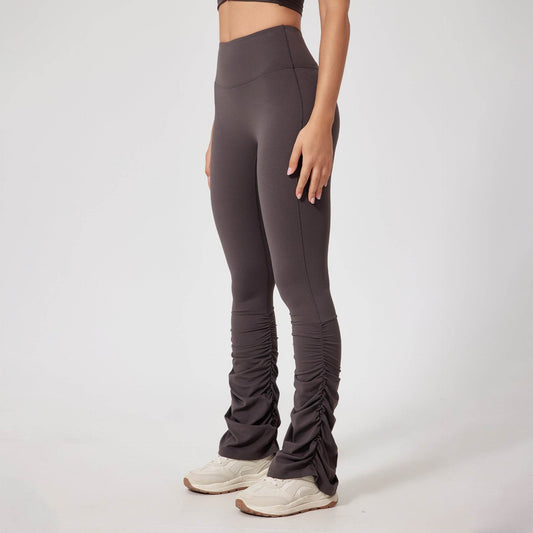 High Waist Tight Yoga Trousers - Breathable Nylon for Casual & Active Wear - Buy Center
