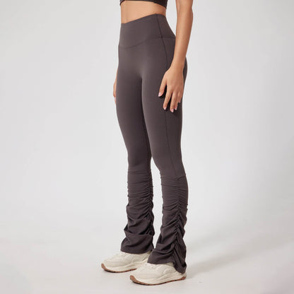 High Waist Tight Yoga Trousers - Breathable Nylon for Casual & Active Wear - Buy Center