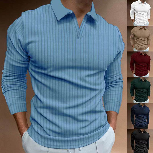 Solid Color Long Sleeve Shirt - Men's Casual & Business Wear 2025 - Buy Center