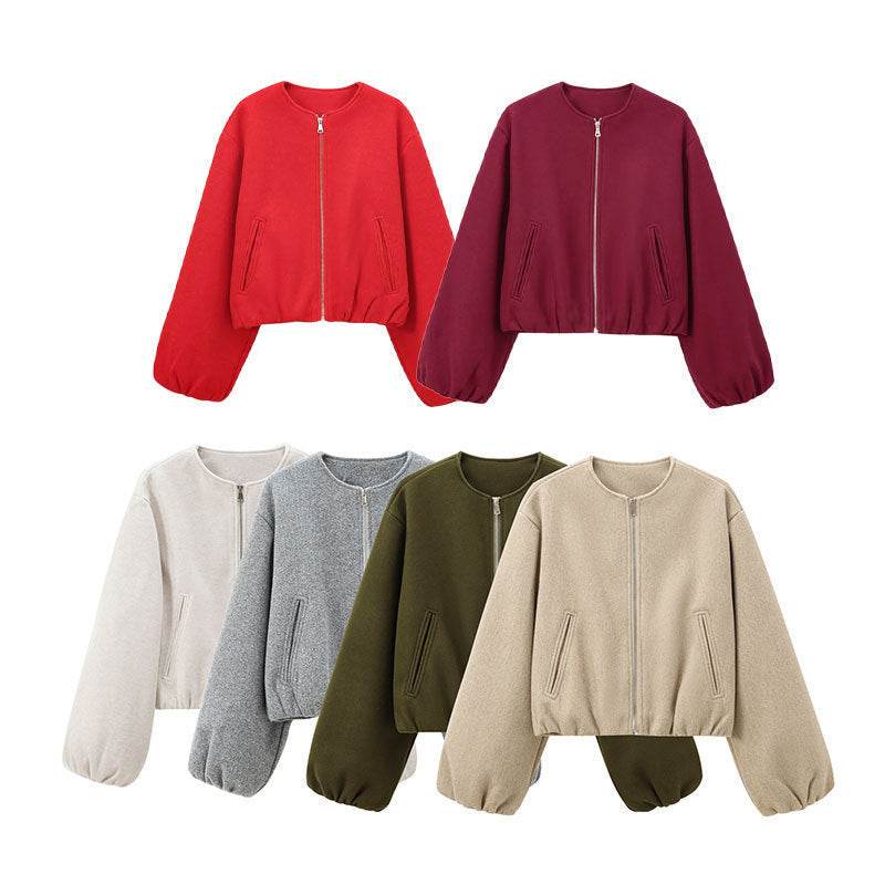 Buycenter European & American Fashion Bomber Jacket - Soft Polyester Coat - Buy Center