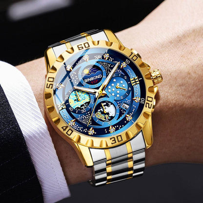 Stylish Quartz Business Watch - Sleek 11mm Thin, Waterproof Design - Buy Center