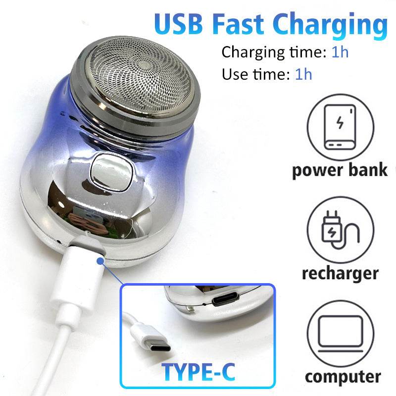 Mini Portable Electric Shaver - Fast Charging, Wet & Dry Suitability - Buy Center