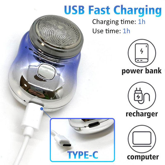 Mini Portable Electric Shaver - Fast Charging, Wet & Dry Suitability - Buy Center