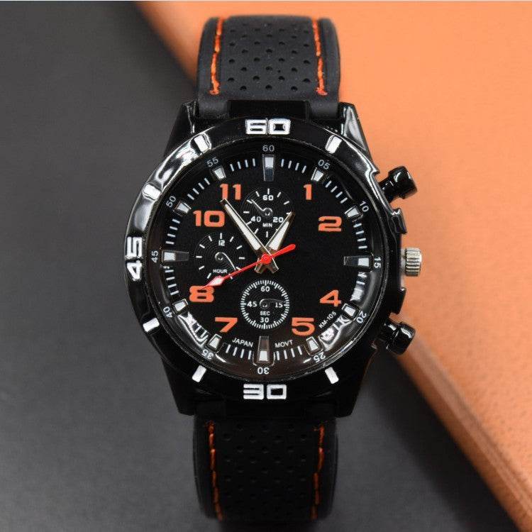 Buy Center Men's Sports Watch - Silicone Rubber, Quartz, 42mm Dial - Buy Center