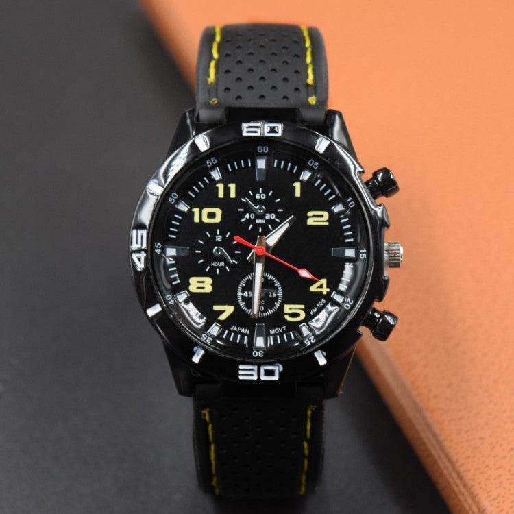 Buy Center Men's Sports Watch - Silicone Rubber, Quartz, 42mm Dial - Buy Center