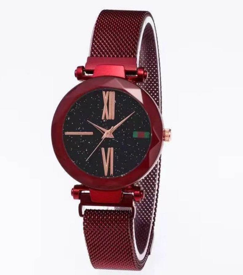 Buy Center Starry Sky Women's Watch - Diamond Quartz with Magnet Mesh - Buy Center