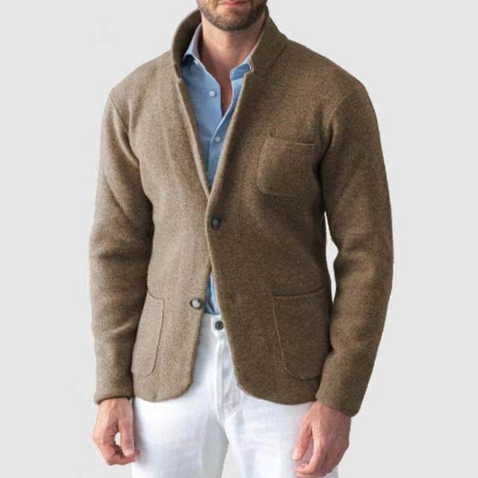 Buycenter Slim Stand Collar Jacket - Cotton Blend, Stylish & Comfortable - Buy Center