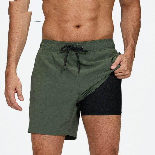 Men's Quick-Drying Beach Pants - Stylish Double-Layer Swim Trunks 2025 - Buy Center