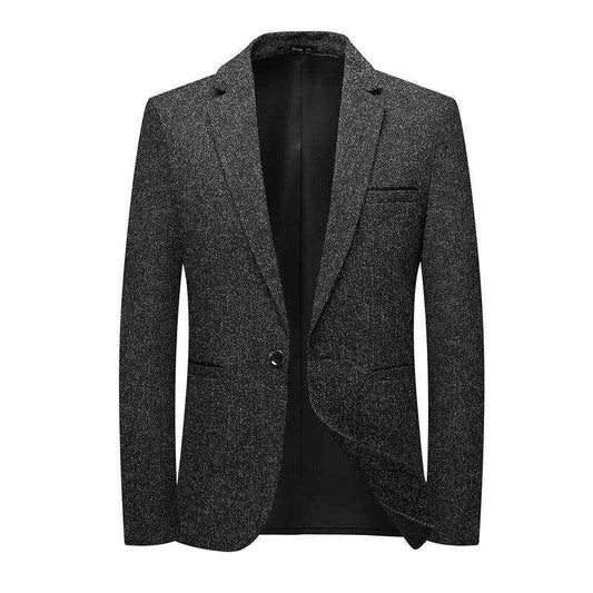 Korean Style Slim Fit Suit Coat for Small Business - Elegant Look