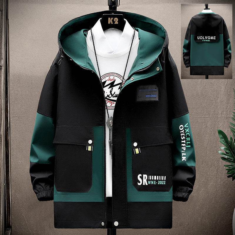 Trendy Hooded Overalls for Teens - Spring & Autumn Slim Fit Style - Buy Center