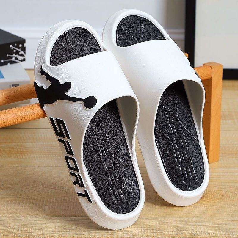 Men's Summer Basketball Slippers - Thick-Soled & Wear-Resistant Comfort - Buy Center