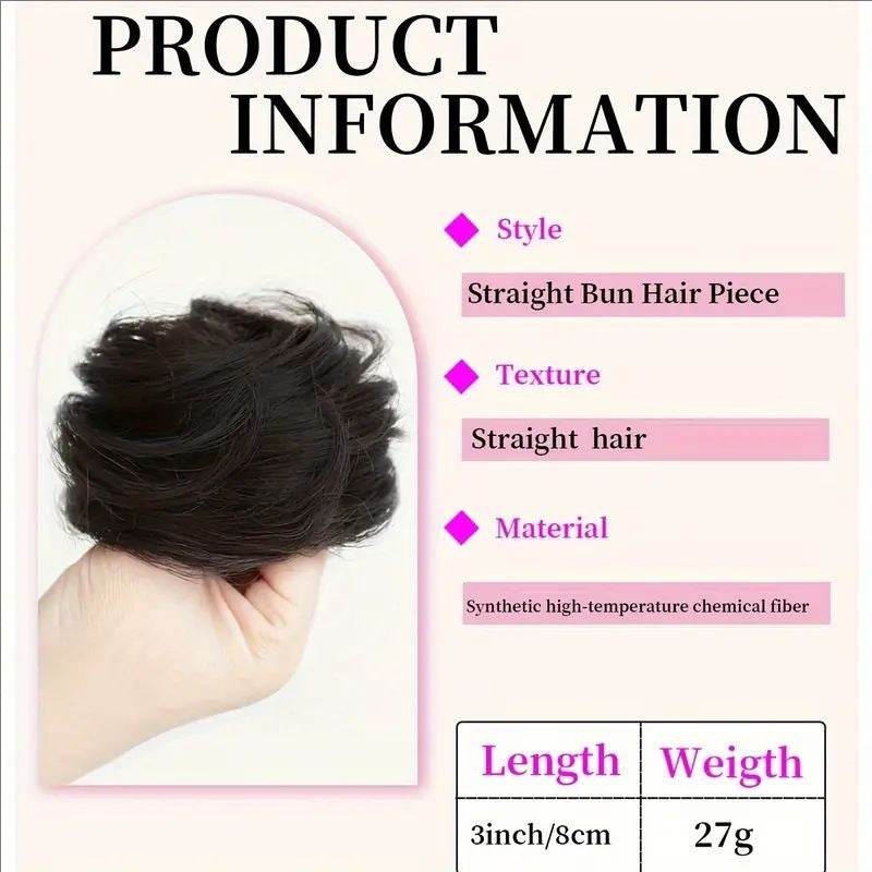 Female Hair Loop Simulation Wig - Fluffy Short Style with Rubber Band - Buy Center