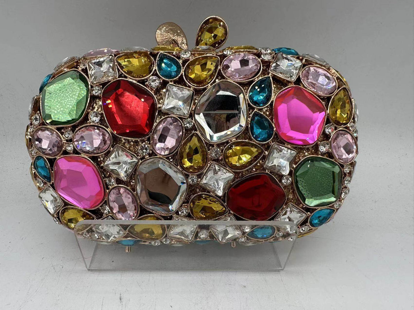 Elegant Hand-held Diamond Evening Bag - Custom Colors & Stylish Design - Buy Center