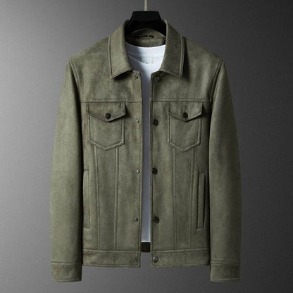 Men's Retro Slim Fit Coat - Stylish Casual Turn-Down Collar - Buy Center