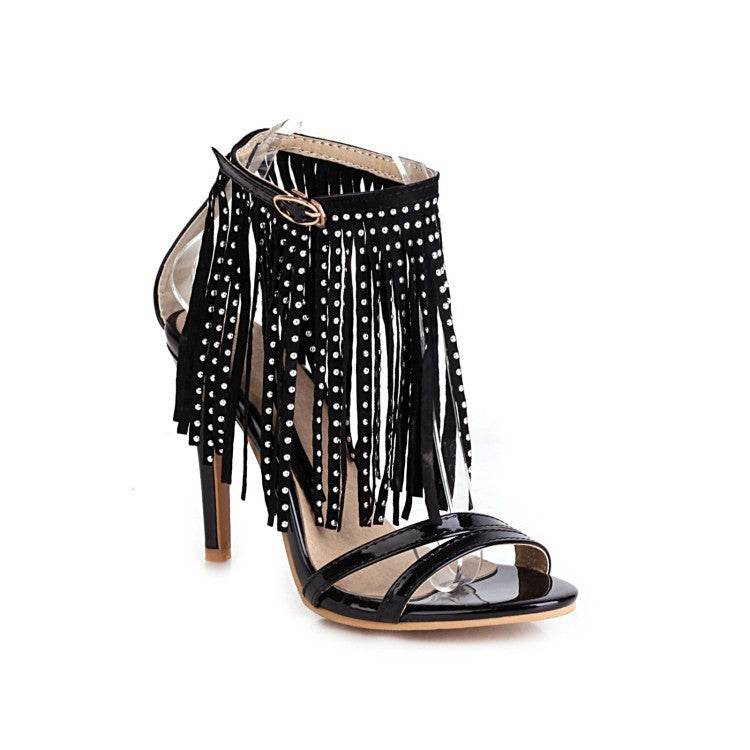 SU High Heels Sandals for Women - Elegant Round Toe in Classic Colors - Buy Center