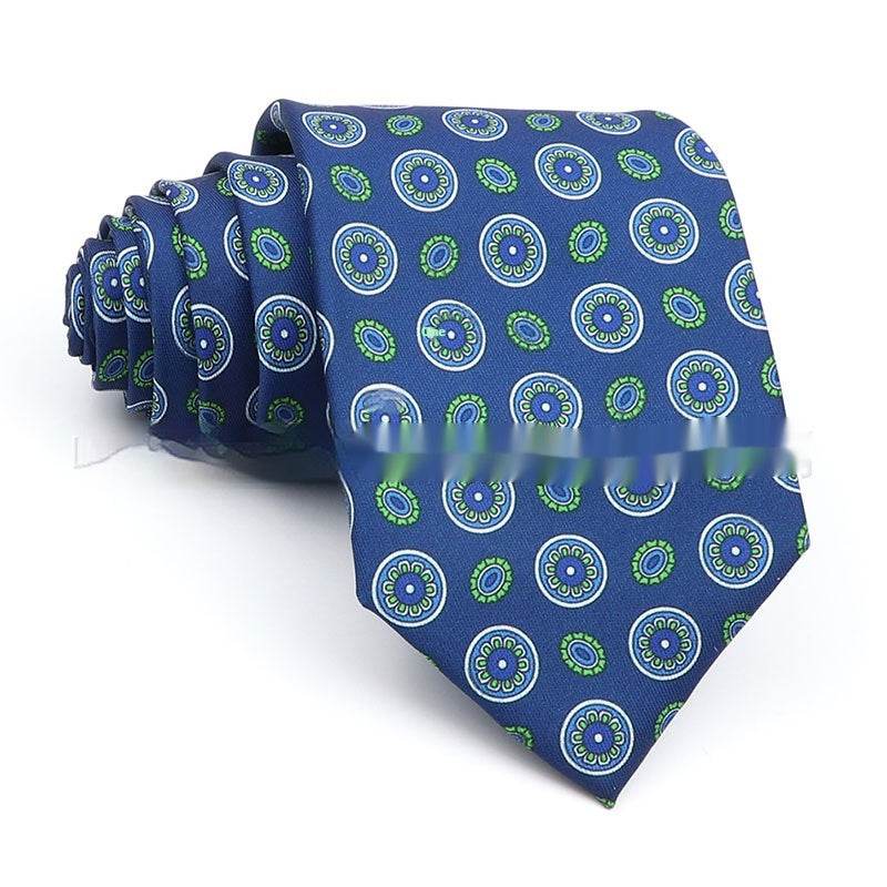 Men's Printed Work Tie - Stylish Polyester Bow Tie with Geometric Design - Buy Center