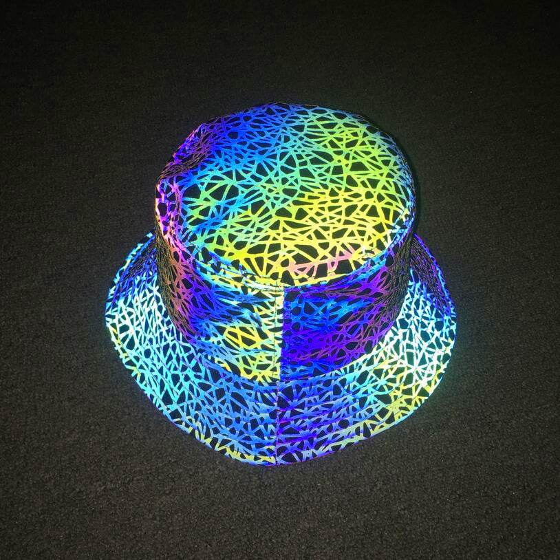 Buycenter Colorful Reflective Bucket Hat - Sunshade for Summer Style - Buy Center