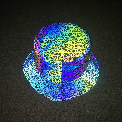Buycenter Colorful Reflective Bucket Hat - Sunshade for Summer Style - Buy Center