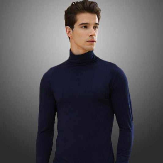 Men's High Neck Lapel Thermal Long Johns - Stylish & Warm for Winter - Buy Center