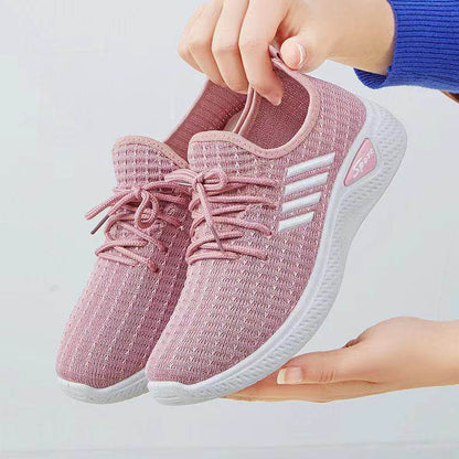Buycenter Women's Casual Low-top Sneakers - Soft Sole, Flat Heel Shoes - Buy Center