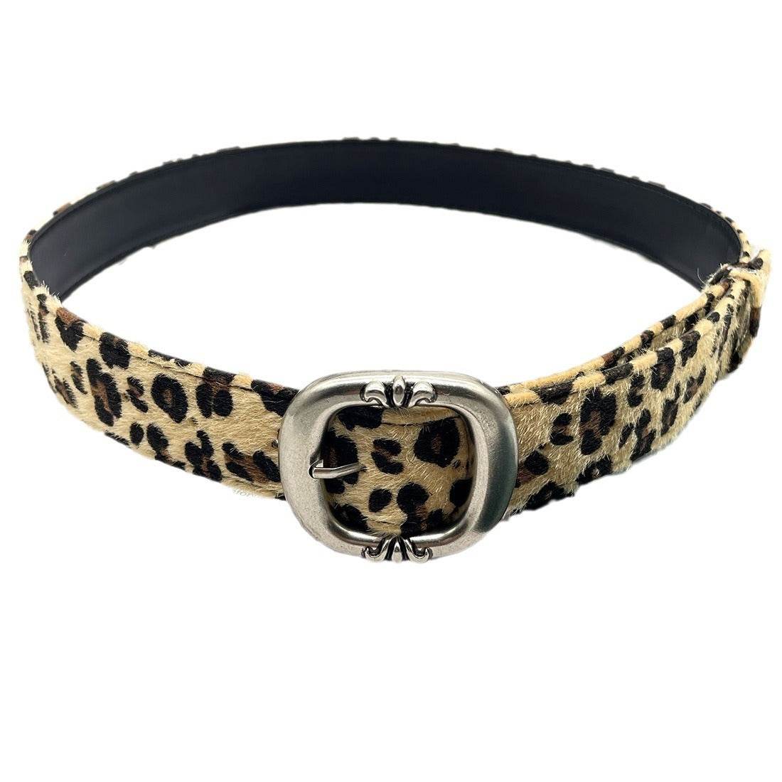 Stylish Leopard & Snake Print Belt - Trendy PU Leather Accessory 2025 - Buy Center