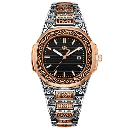 Carved Quartz Parrot Calendar Watch - Glow-in-the-Dark Waterproof Style - Buy Center