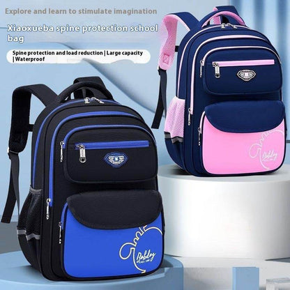 Large Capacity Lightweight Schoolbag - Cute Animal Print for Boys 2025 - Buy Center