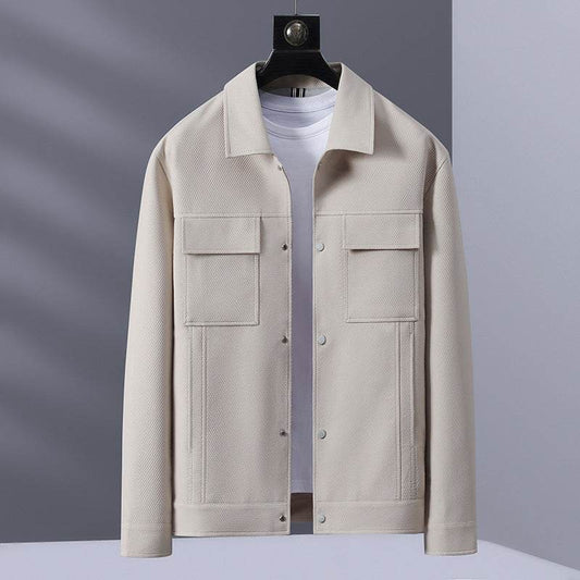 Casual Polo Collar Top for Men - Stylish Spring & Autumn Wear 2025 - Buy Center