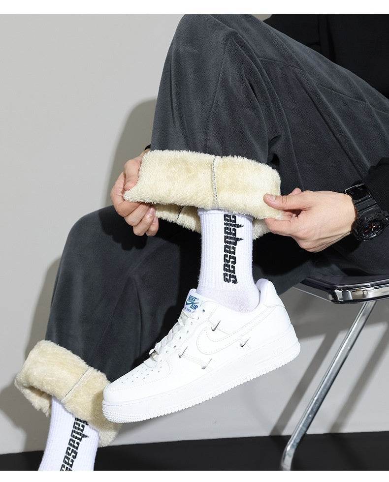 Winter Men's Cashmere Harem Pants - Stylish Wide-Leg Trousers 2025 - Buy Center