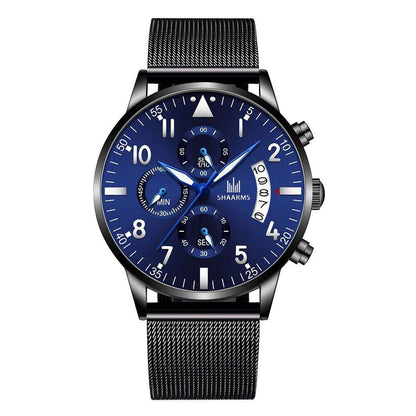 Concept Men's Mesh Strap Quartz Watch - Stylish Calendar Design 2025 - Buy Center