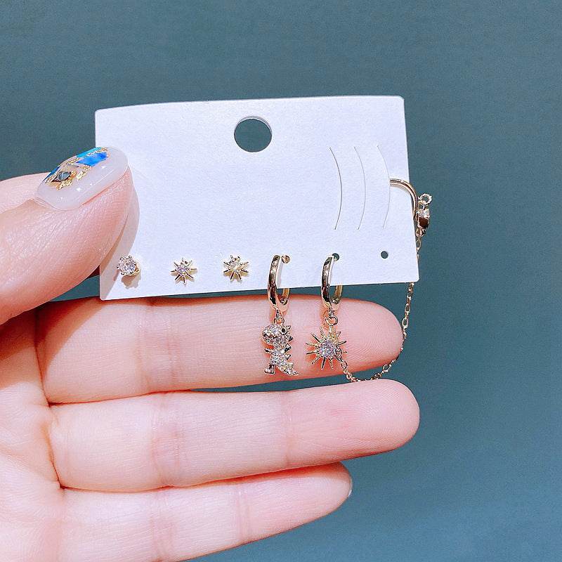 Stylish European & American Earrings Suit - Gold Plated Elegance 2025 - Buy Center