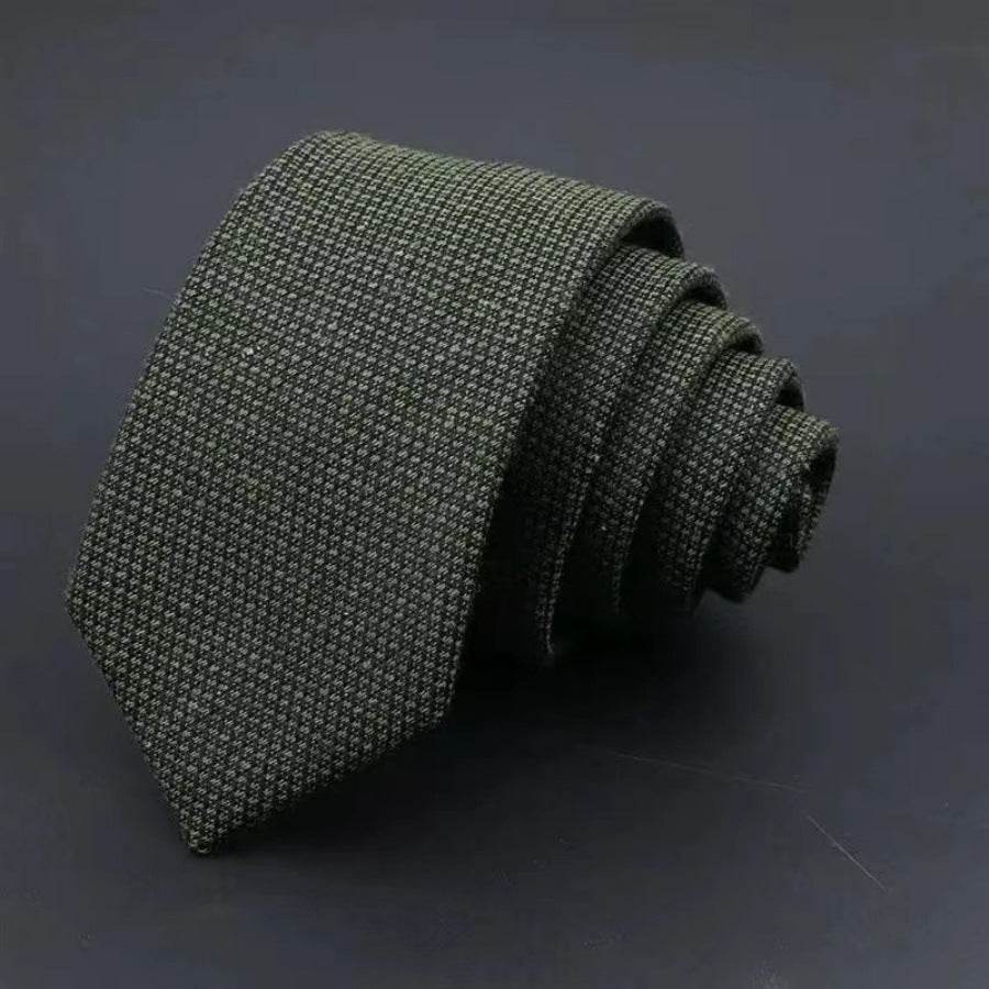Elegant Thickened Sanded Men's Tie - Striped Solid Color for 2025 Style - Buy Center