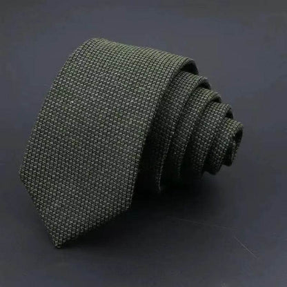 Elegant Thickened Sanded Men's Tie - Striped Solid Color for 2025 Style - Buy Center