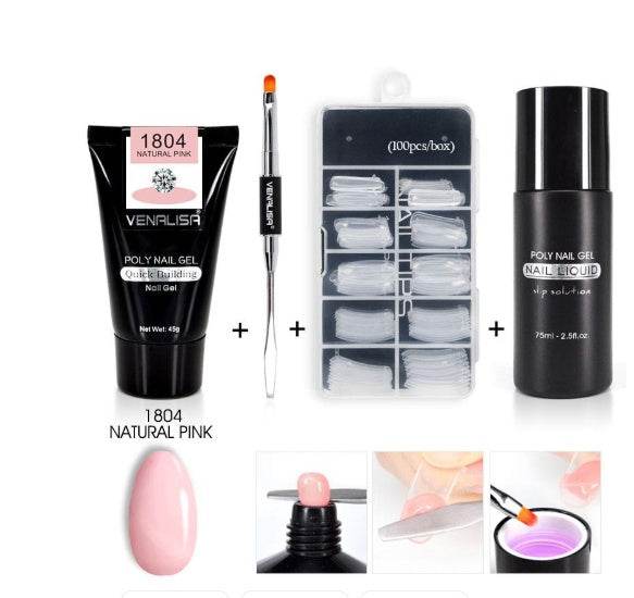 Venalisa Poly Nail Gel Kit - Flawless Nail Extensions at Home or Salon - Buy Center