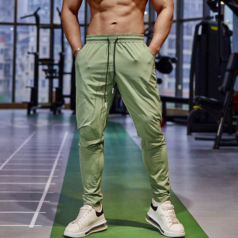 Workoutwolf Men's Ice Silk Sports Pants - Quick-Dry & High Elasticity 2025 - Buy Center