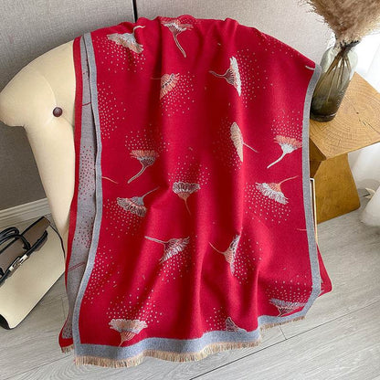 Cashmere-Like Thick Warm Tassel Scarf - Cozy Wrap for Every Season - Buy Center