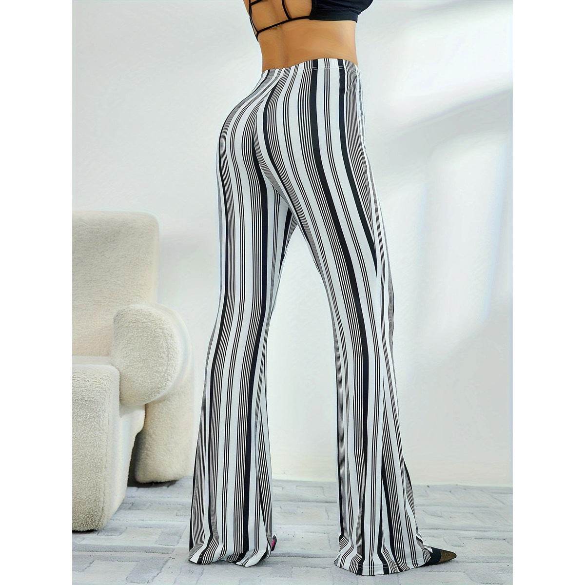 European & American Yoga Bootcut Pants - High Waist & Chic Style - Buy Center