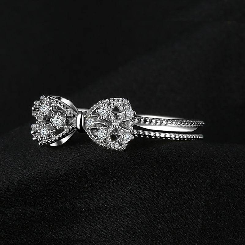 Versatile Bowknot Ring - Stylish European & American Design for Girls - Buy Center